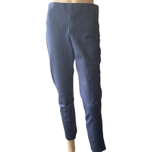 Simply Styled Navy High-Waisted Solid Color Cropped Dark Academia Pants Size Med - Picture 1 of 10